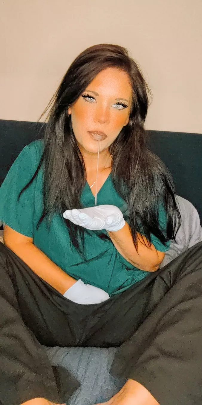 Lubing up 😜 posted by peekinmypanties