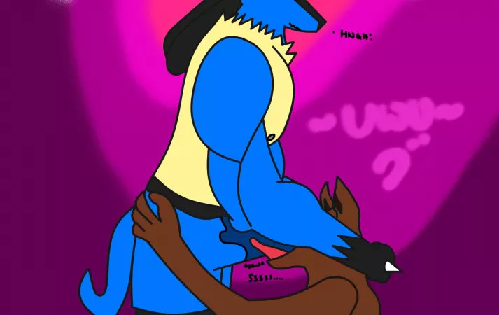 Lucario gets a blowjob [artist: me] by CodythebuffandgayLu