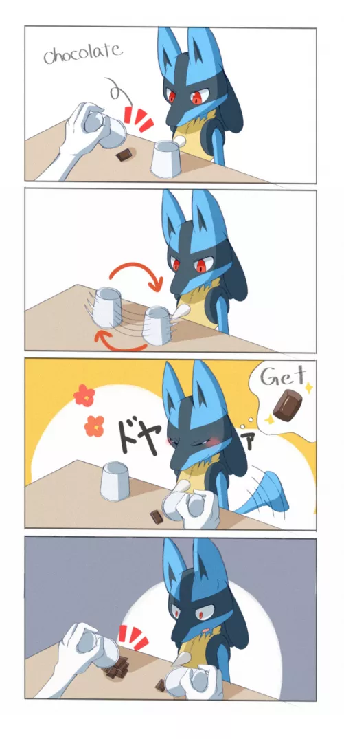 Lucario gets bamboozled by Cursedfoxy