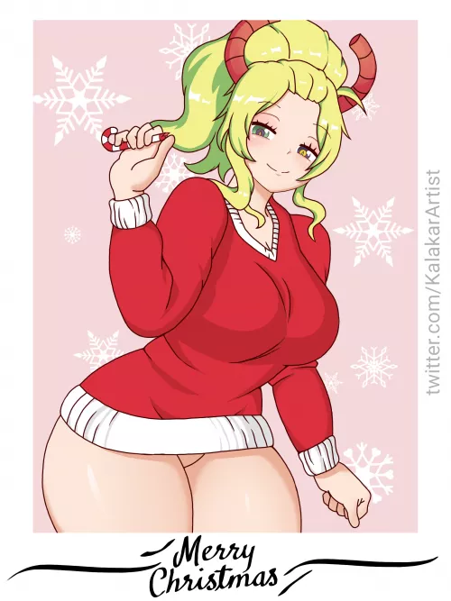 Luccoa in a festive mood. Merry Christmas. by Lycoris1