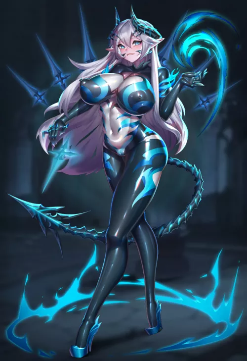 Luciel Demon Form (Niur) [Elsword] by sequence_string