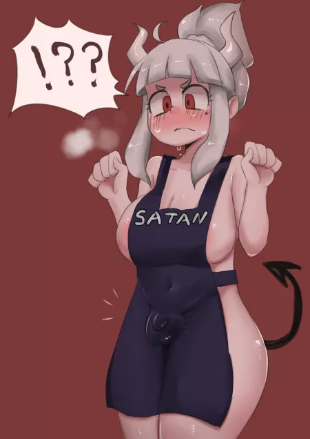 Lucifer Acting Up While Cooking (Zkky) [Helltaker] by sequence_string
