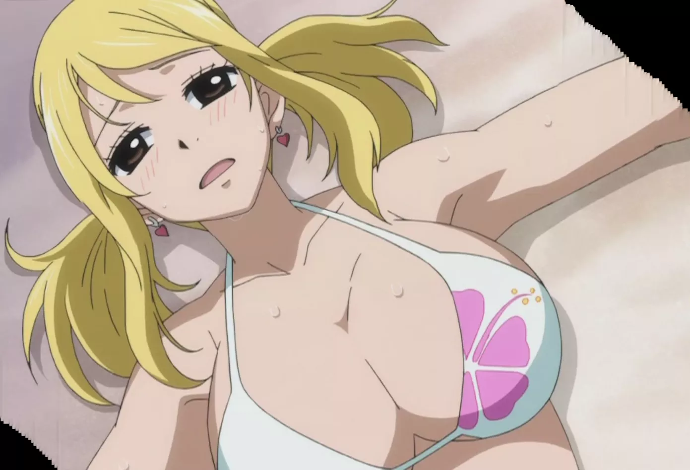 Lucy Heartfilia feeling tired [Fairy Tail] posted by AnimeVidyaCoomer