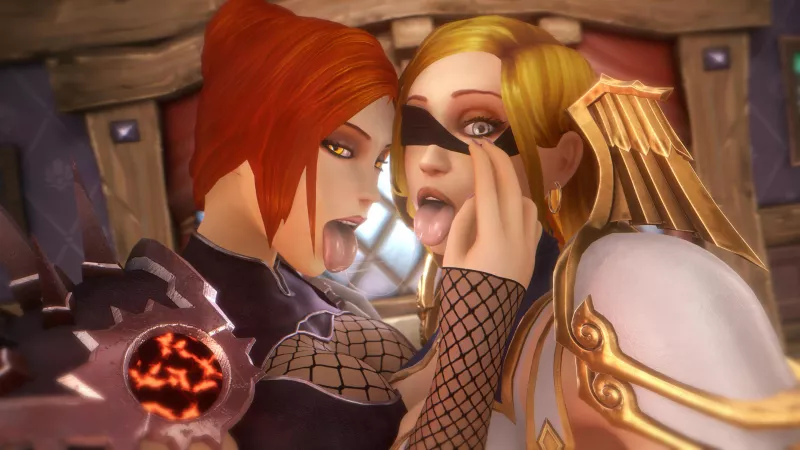 Luna and Assumi (noname55) [World of Warcraft] by Kuro-Oji