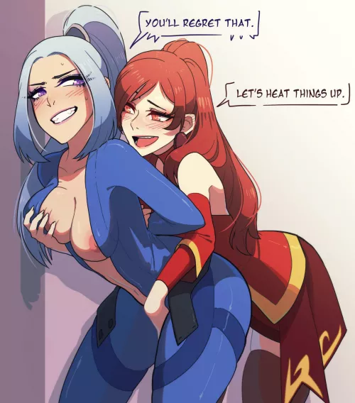 Luna and Lina (Rikokyu) by Zeref_God
