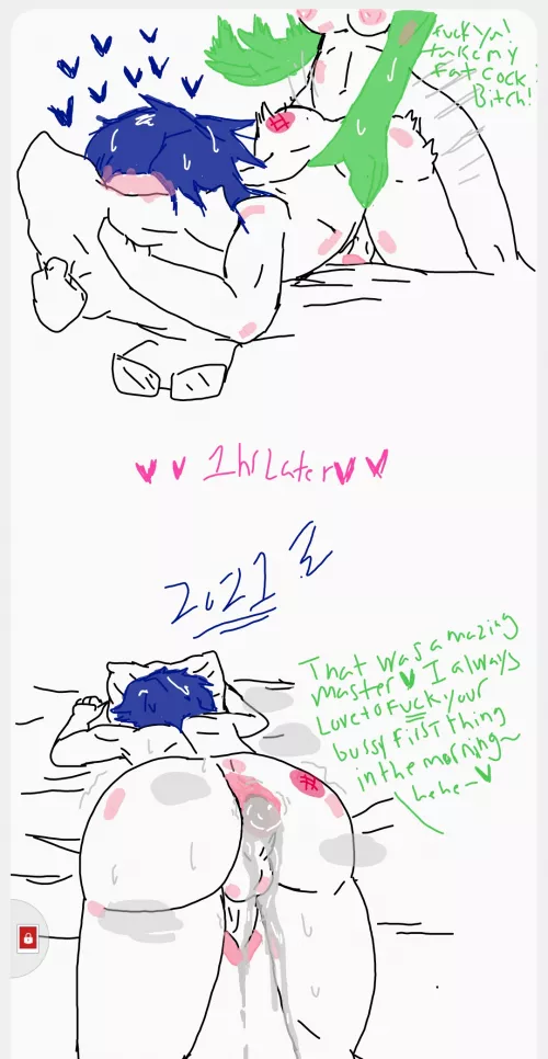 Luna's morning routine. (I made this) by Ok_Importance_9753