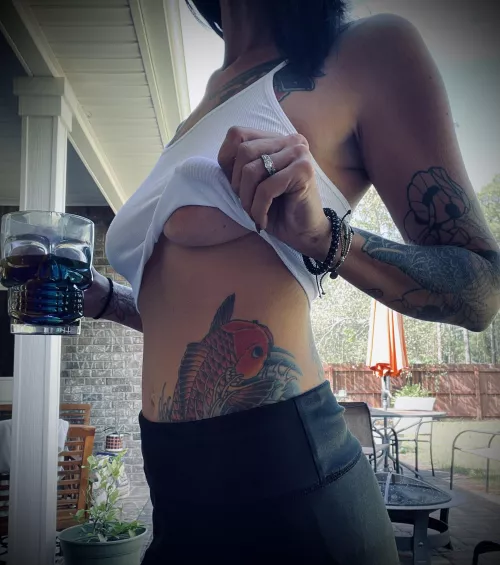 Lunch break = Coffee break 😈Cheers sexy coffee peeps🖤☕️🖤 by inkedmama00