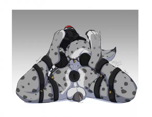 [M] plugged, caged, and tied tight by kittybren