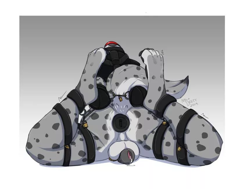 [M] plugged, caged, and tied tight posted by kittybren