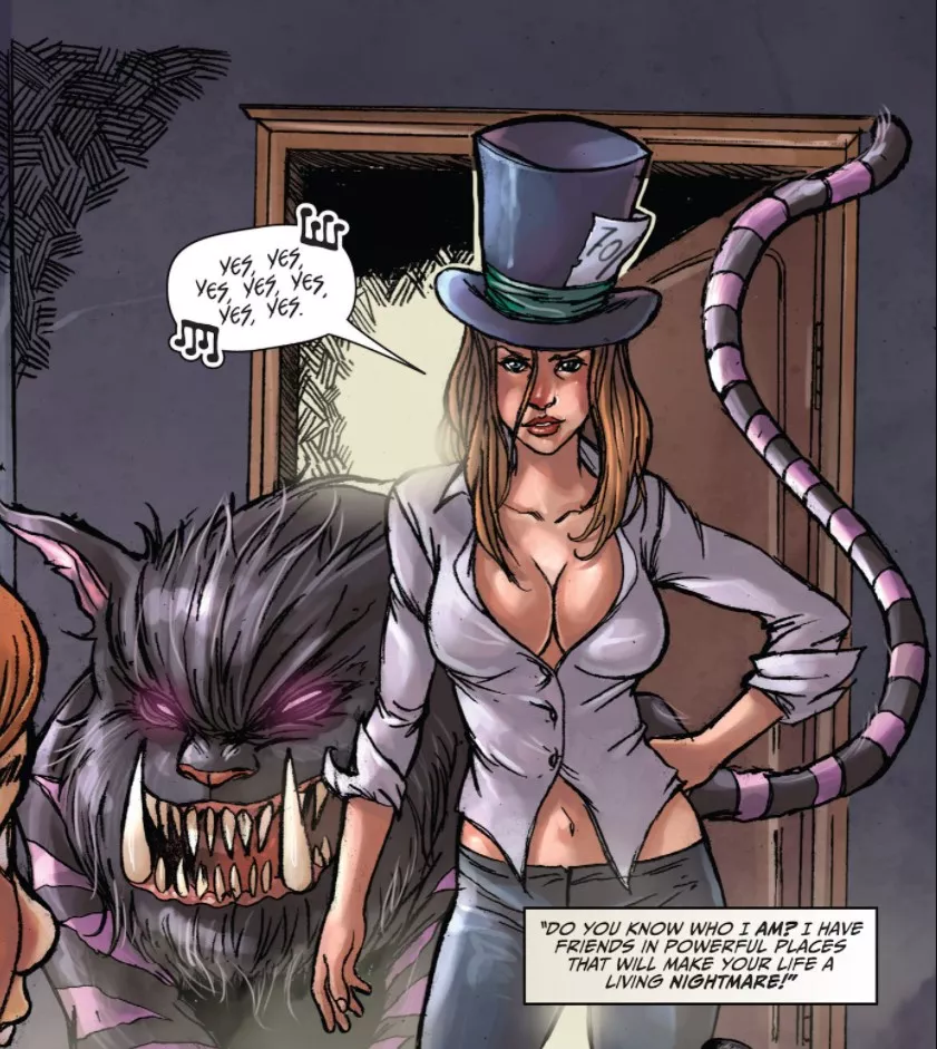 Mad Hatter's Cleavage [Grimm Fairy Tales presents Wonderland #17] posted by lordhater1