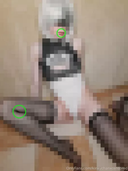 Made a 2B cosplay to amuse alpha guys. Thought, you betas, would also like it by kinkychanx