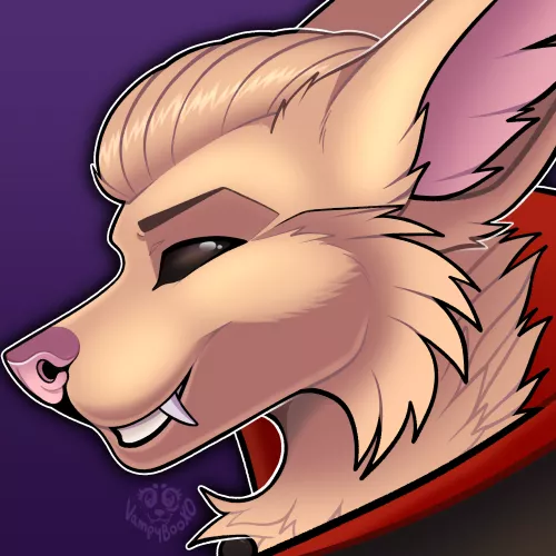 Made a halloween icon for my boyfriend :) Vamp must've bit him (art by me, VampyBooXO) by VampyBooXO