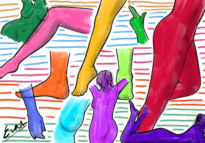 Made some quick sketches of a friend by Evanistique