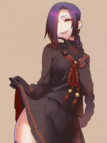 Magane teasing us with a peek at her thicc hips by Henthigh_Senpai