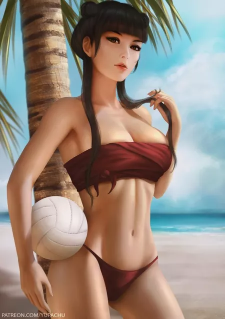 Mai at the beach (Yupachu) by BruhSoundEffect1