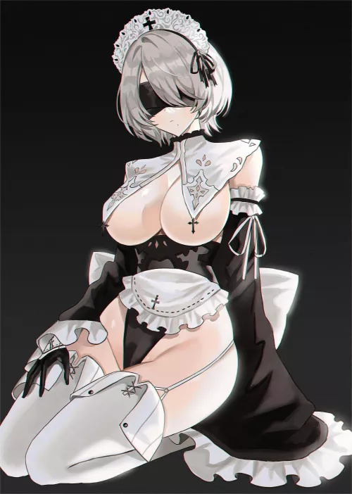Maid 2B [Nier Automata] by (mellymelly_luv) by Faoovo
