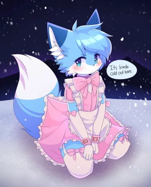 Maid (art by me, @arkiuvu on twitter) by Krispei100