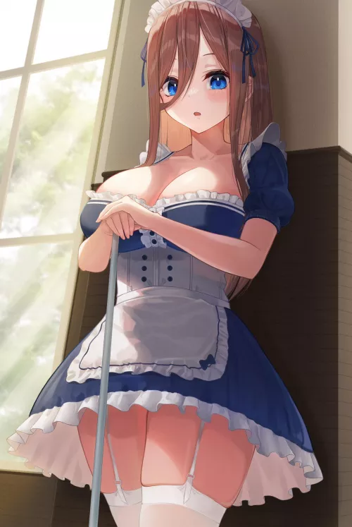 Maid Miku [The Quintessential Quintuplets] by xSaviour_N