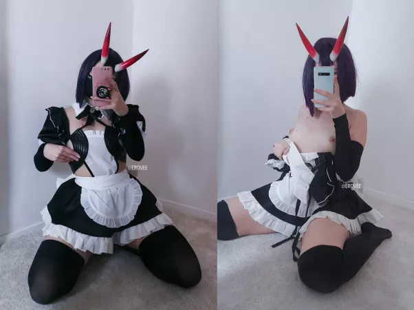 Maid Shuten Douji and her itty bitty tiddies By Erovee by Erovee