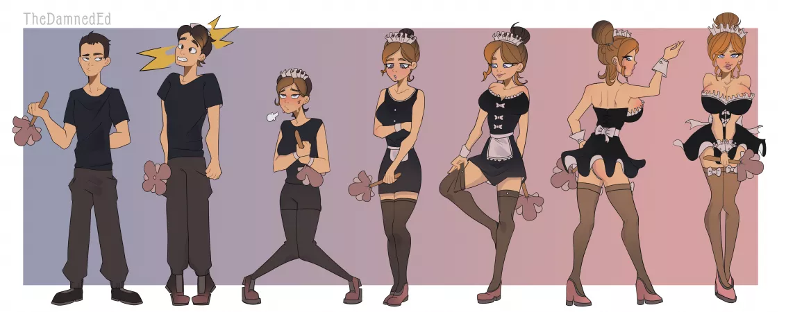 Maid TG [M Human -> F Maid, TGTF] by TheDamnedEd by notmma