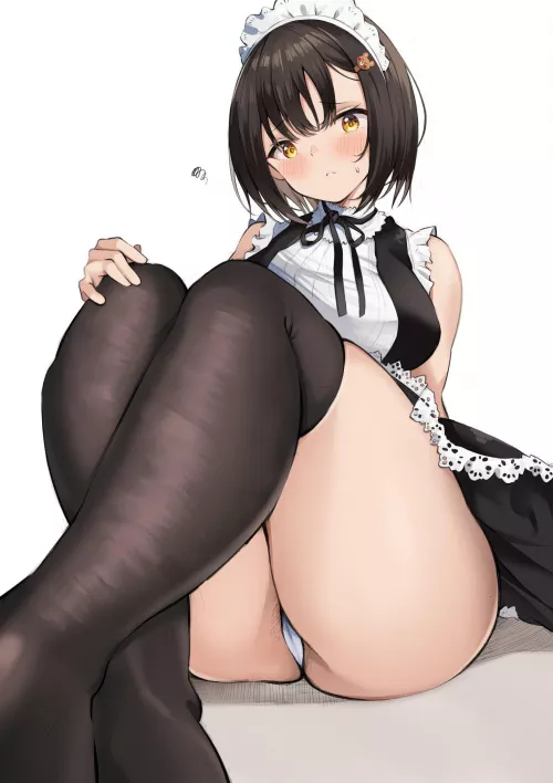 Maid thighs by Natsu_1000
