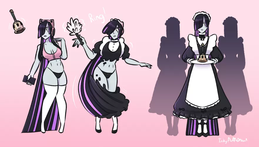 Maiden Bell by Inkyfluffdraws (Mental, Maidification) by not4myprimary