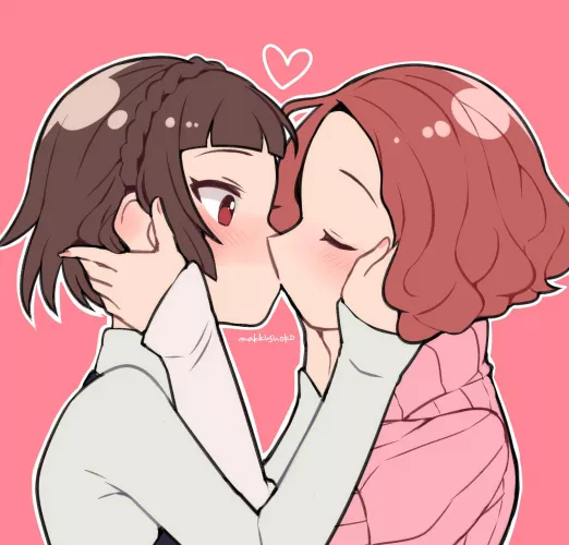 Makoto Niijima and Haru Okumura (makkusuoko) [Persona] by 0mango