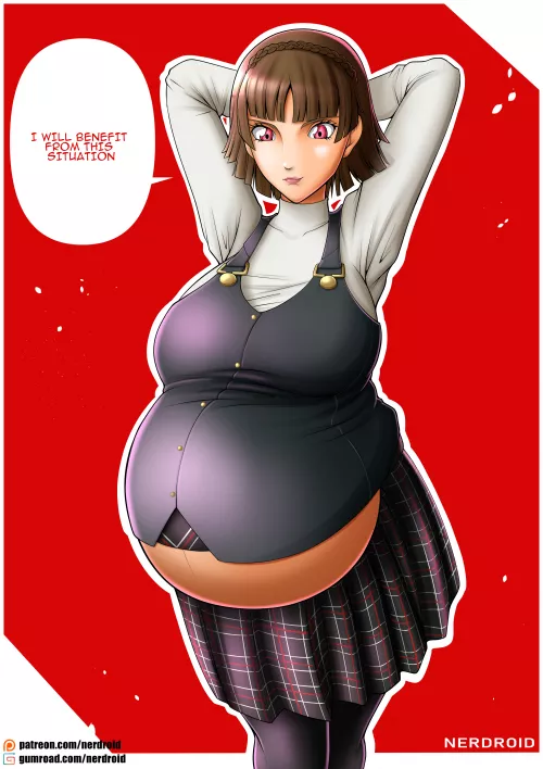 Makoto Niijima pregnant - Art by me(NerDroid) by Ner-Droid