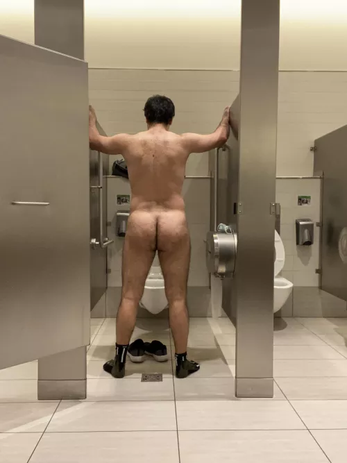 Mall bathroom ass for you by gluteus2