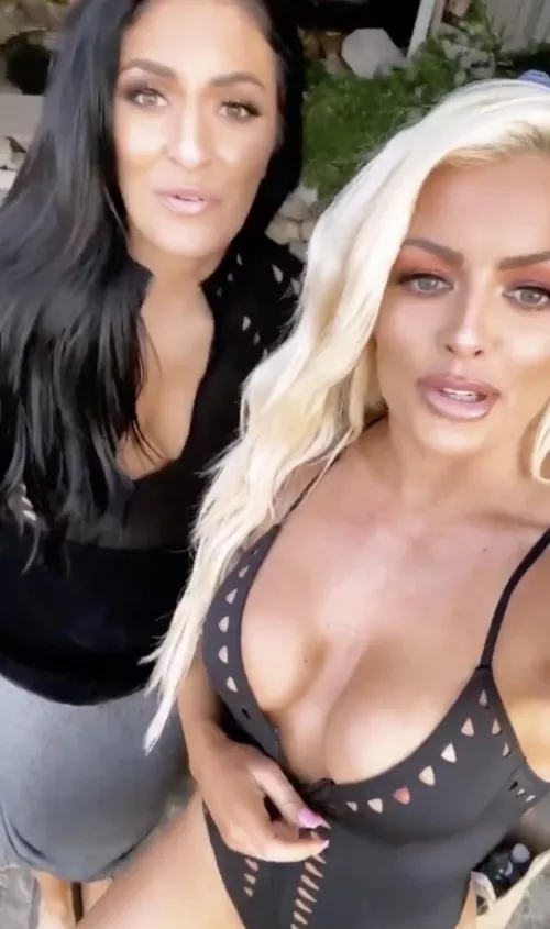 Mandy Rose bikini nip slip by TrevorLarge65