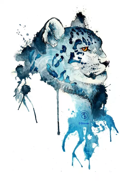 Marbelous~ (Watercolor-Portrait by DStever) by D-Stever