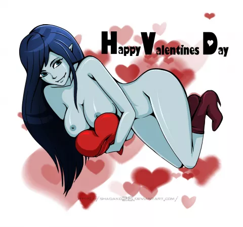 Marceline the Vampire Queen's V-Day greeting (shadako) by [deleted]