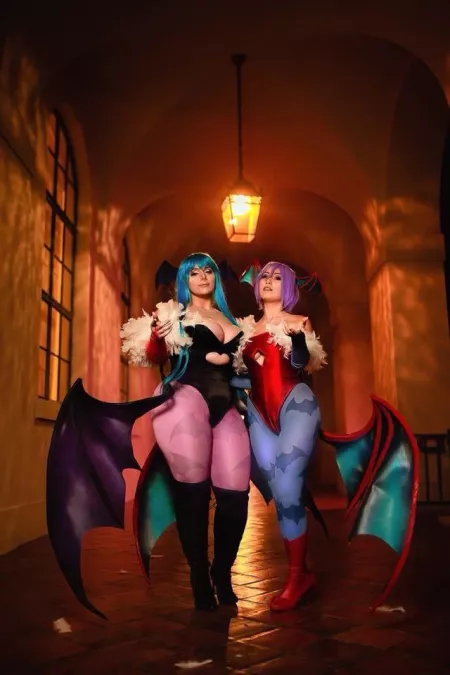 Mariah as Morrigan and Misso Tolkien as Lilith by G-Boogy
