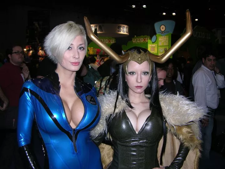 Marie as Sue Storm and Riddle as Loki way before the new Disney+ show posted by thewhargoul