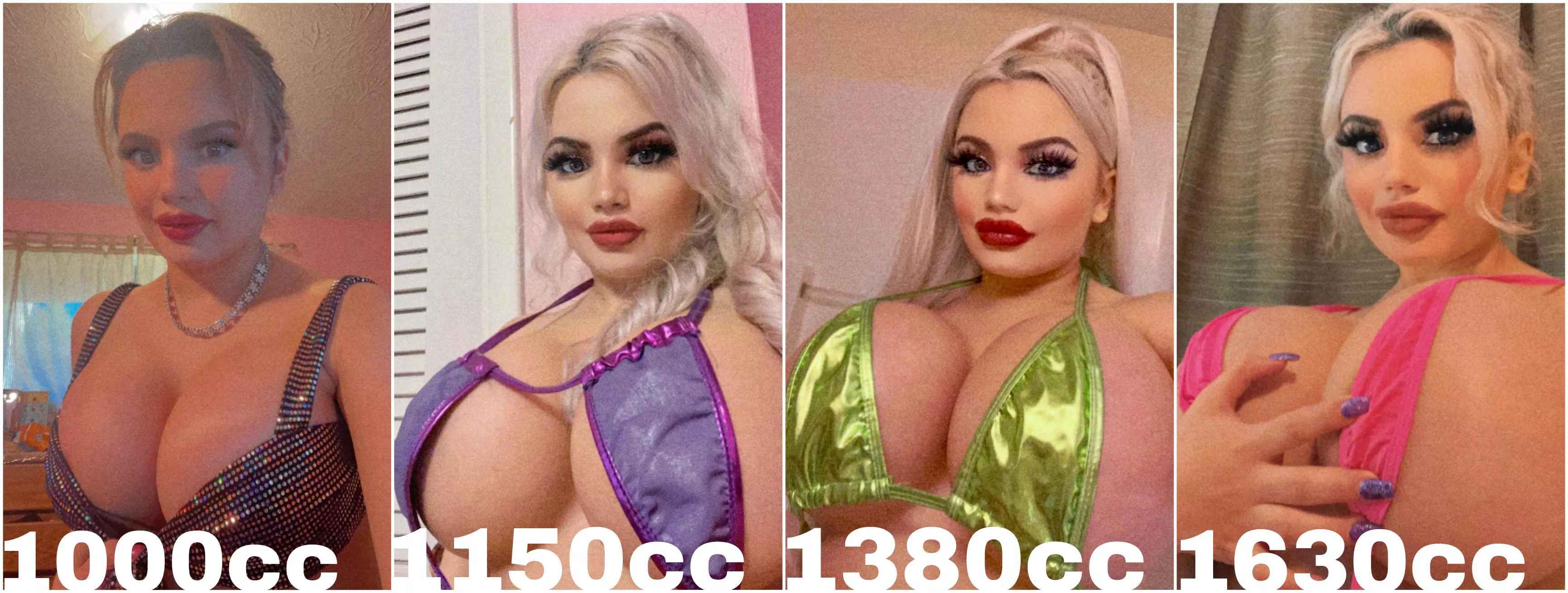 Marina's progress so far with her boobage & bimbofication 💖 posted by Deroxxa