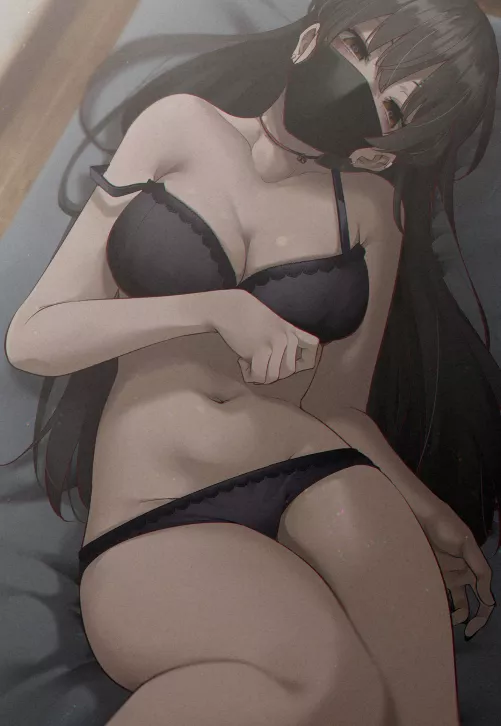 Matching Mask & Lingerie [Artist's Original] by CheetahSperm18