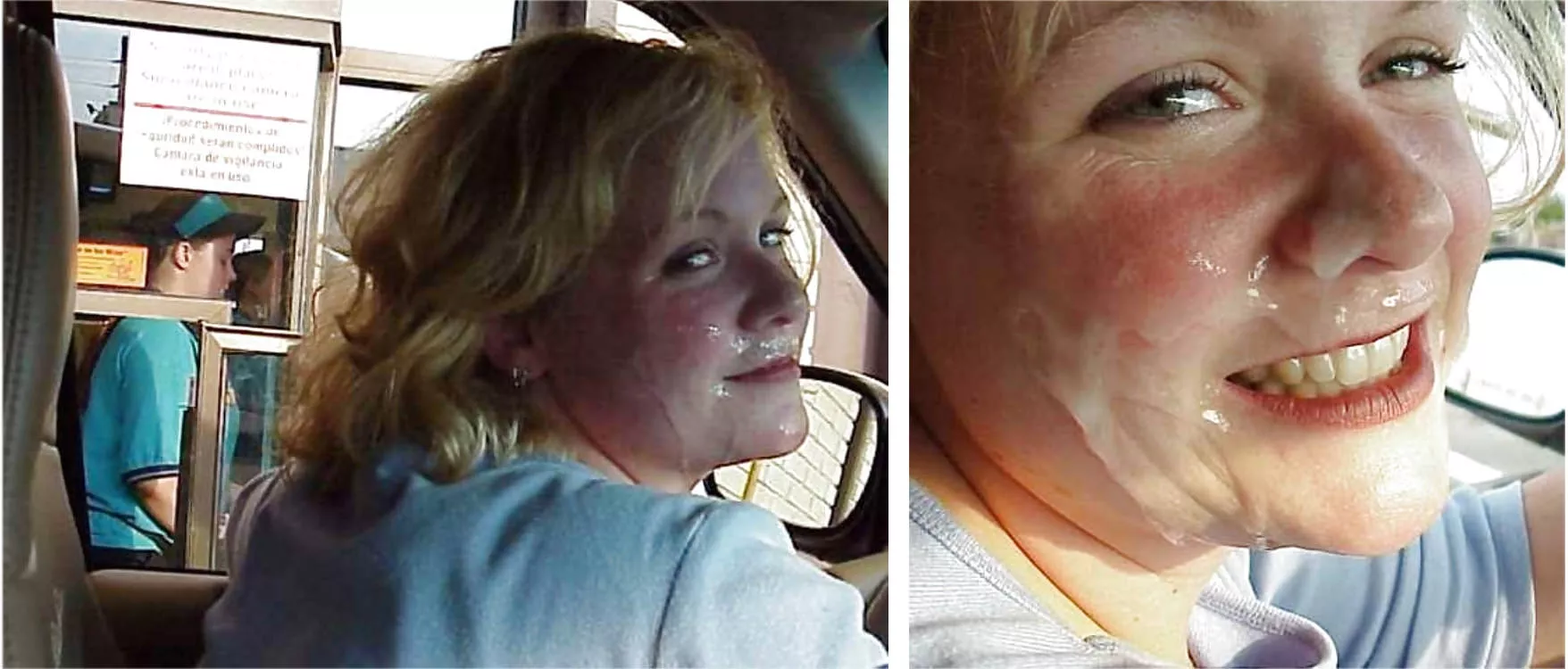 [Mature] Face cum public in fast food drive-through posted by hentaiwikis