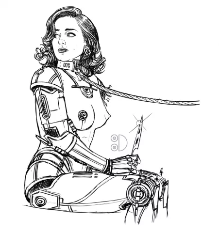 Maul found that Qi’ra could be more easily controlled by fusing her with parts from a protocol droid [F -> robot] (Tittydispenser) by titty_dispenser