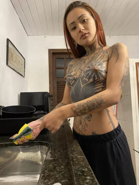 Maybe I can wash your dishes... by KrystinSparrow