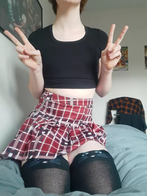 Maybe I should go with tights instead of thigh-highs. by treeappleman