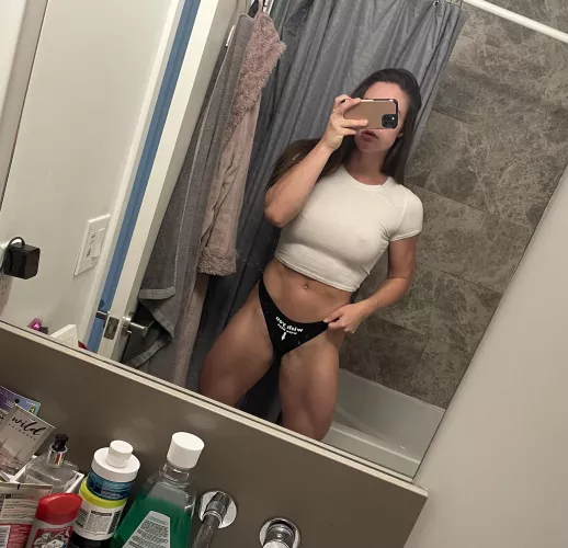 Maybe I’ll strip down for the next mirror selfie 😉 by Rosefittt