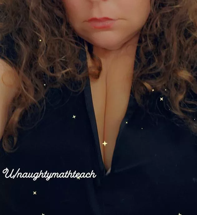 Maybe not the best top to wear to class. Too late now 😉 posted by NaughtyMathTeach