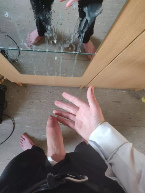 Maybe on the mirror wasn't the best idea by like_what_yousee