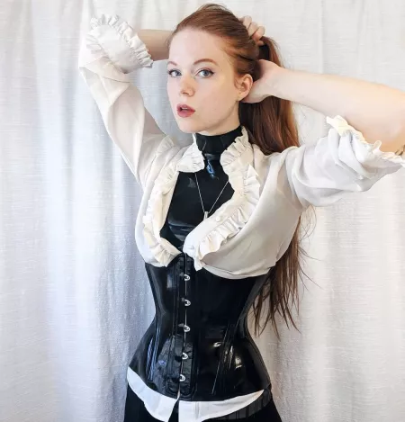 Mdollbot enjoying her corset (xpost from r/mdollbot) by asdfghyt