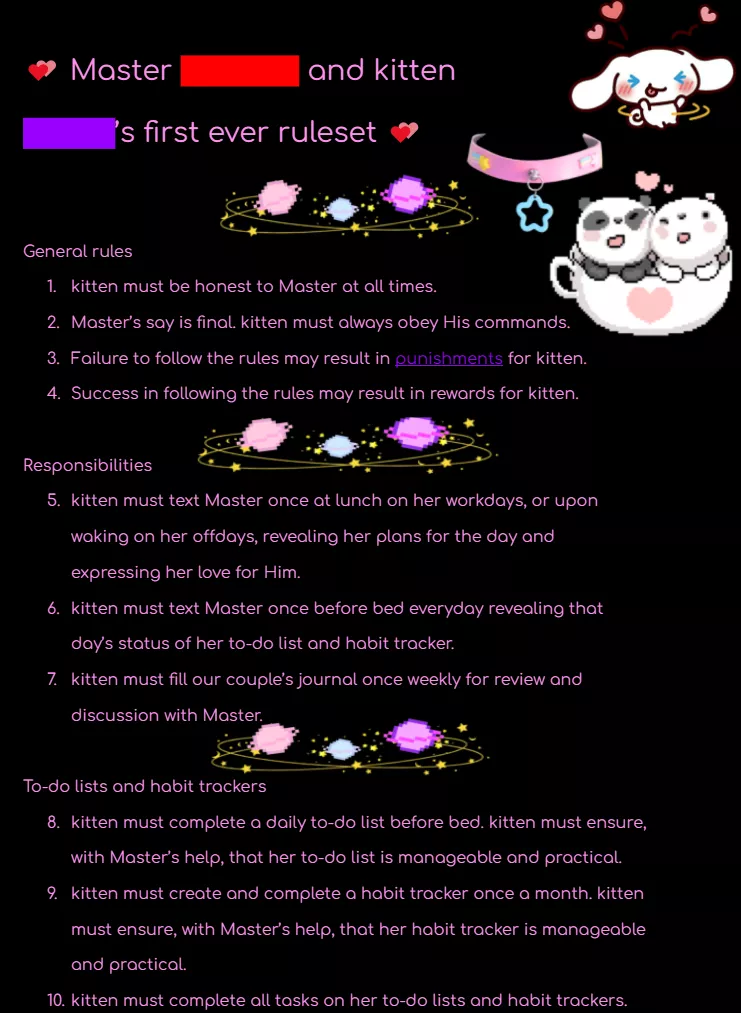 Me and Daddy's first ruleset 😳 posted by whoeverthisis422