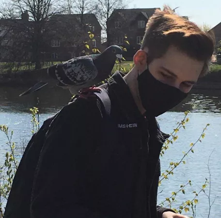 Me and my bird by charles_monroe_