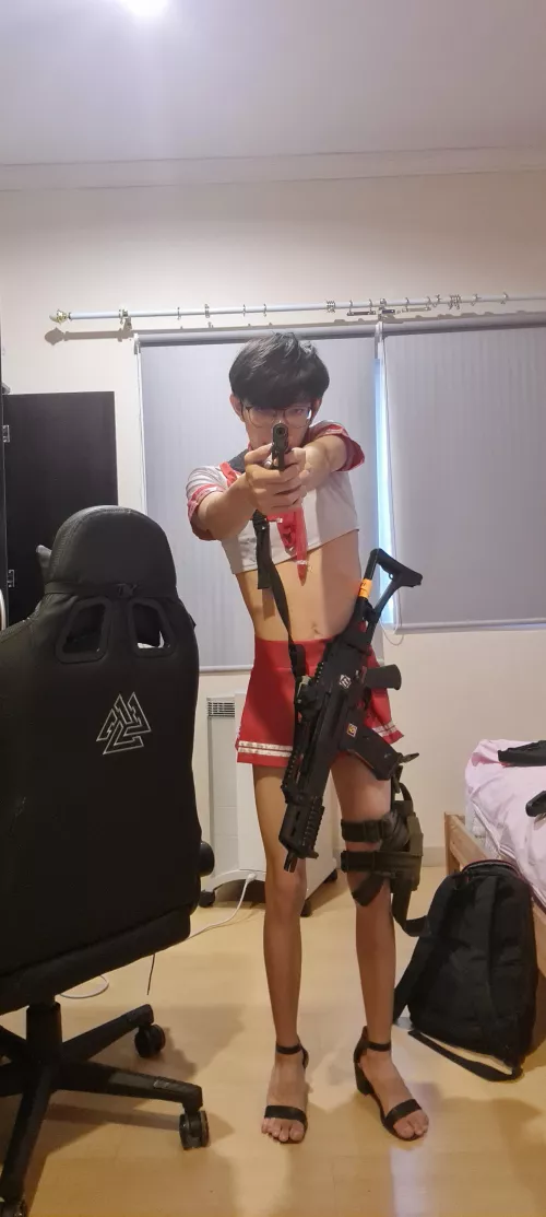 Me and my H&K G36C and Colt 1911 by Pasta1576