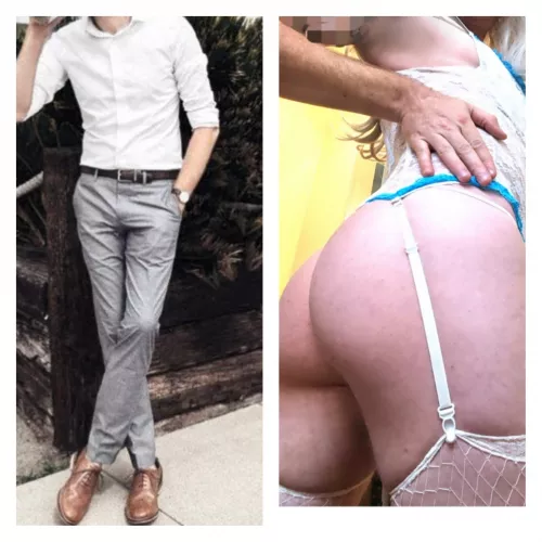 Me at work vs me at home. But I'll wear whatever you demand wherever by Throwmed183