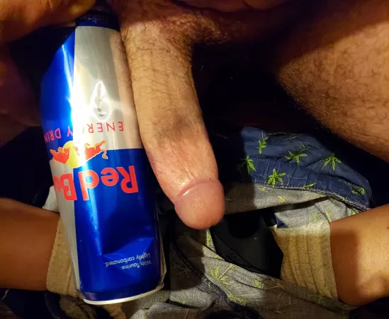 Me compared to the biggest can of red bull by bigdick5877