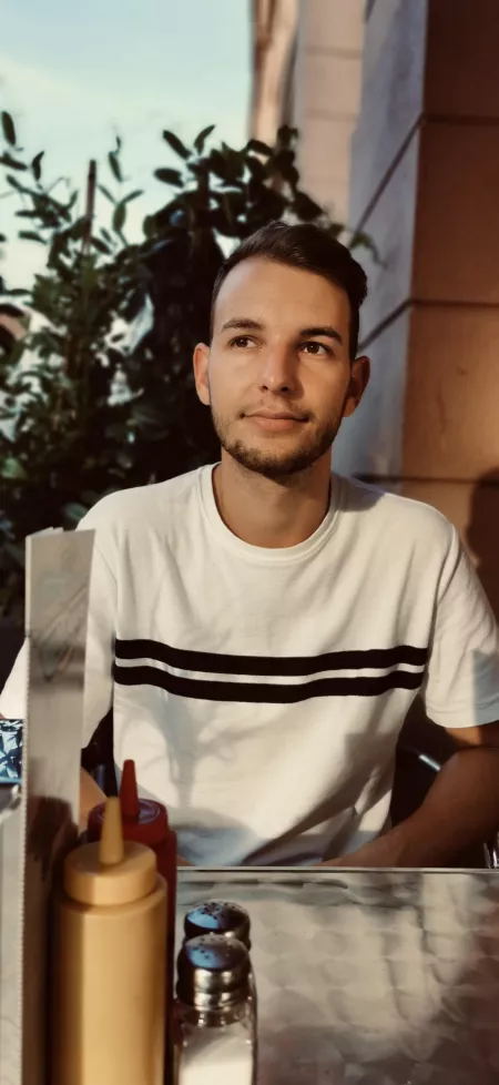 Me eagerly awaiting dinner by nicnac_12358